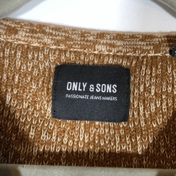 Only & Sons Brown Knit Pullover Sweater - Picture 4 of 7